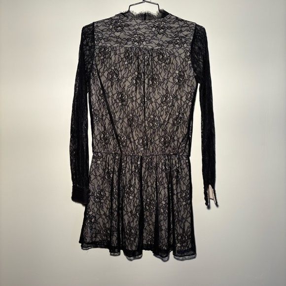Alice + Olivia Lace Drop Waist Mini Dress - Picture 10 of 11